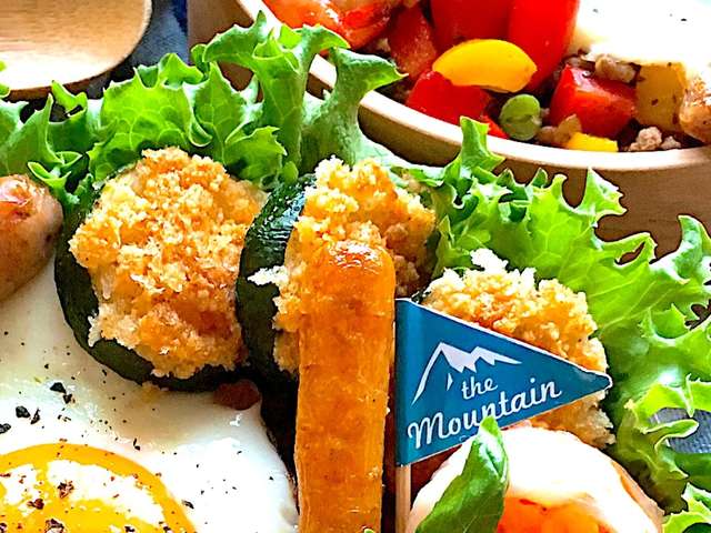 ズッキーニチーズパン粉焼き*お弁当にも